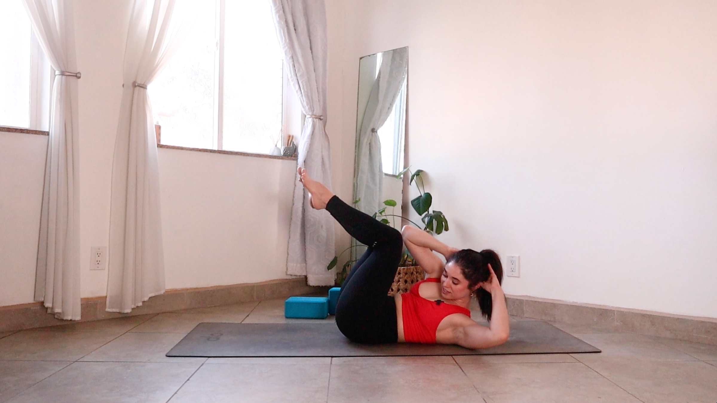 Yoga teacher Daria LeGrand in Triple Crunch Twist