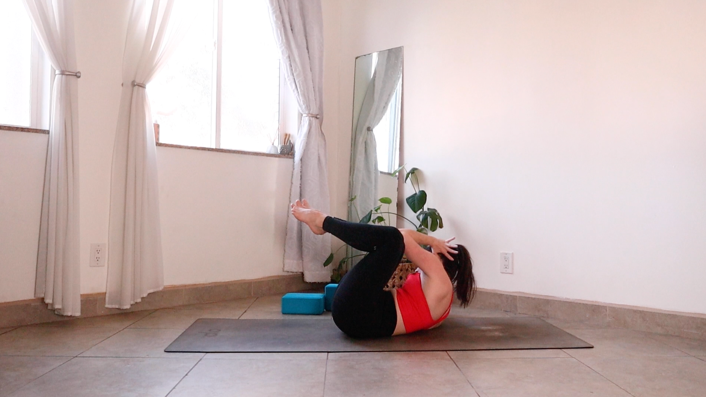 Yoga teacher Daria LeGrand in Triple Crunch Twist