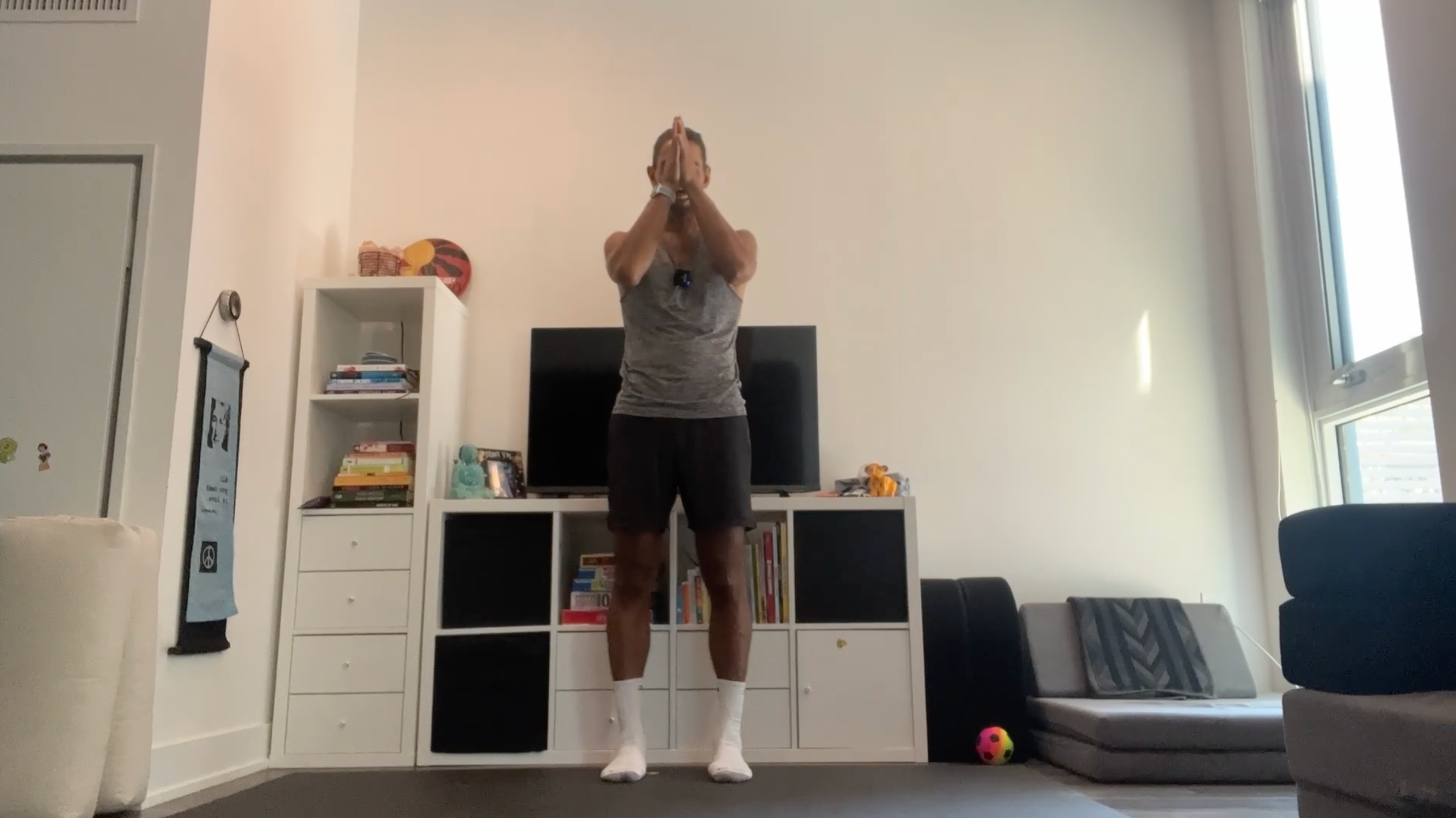 Yoga teacher Jaffer Hussain in Closing Pose