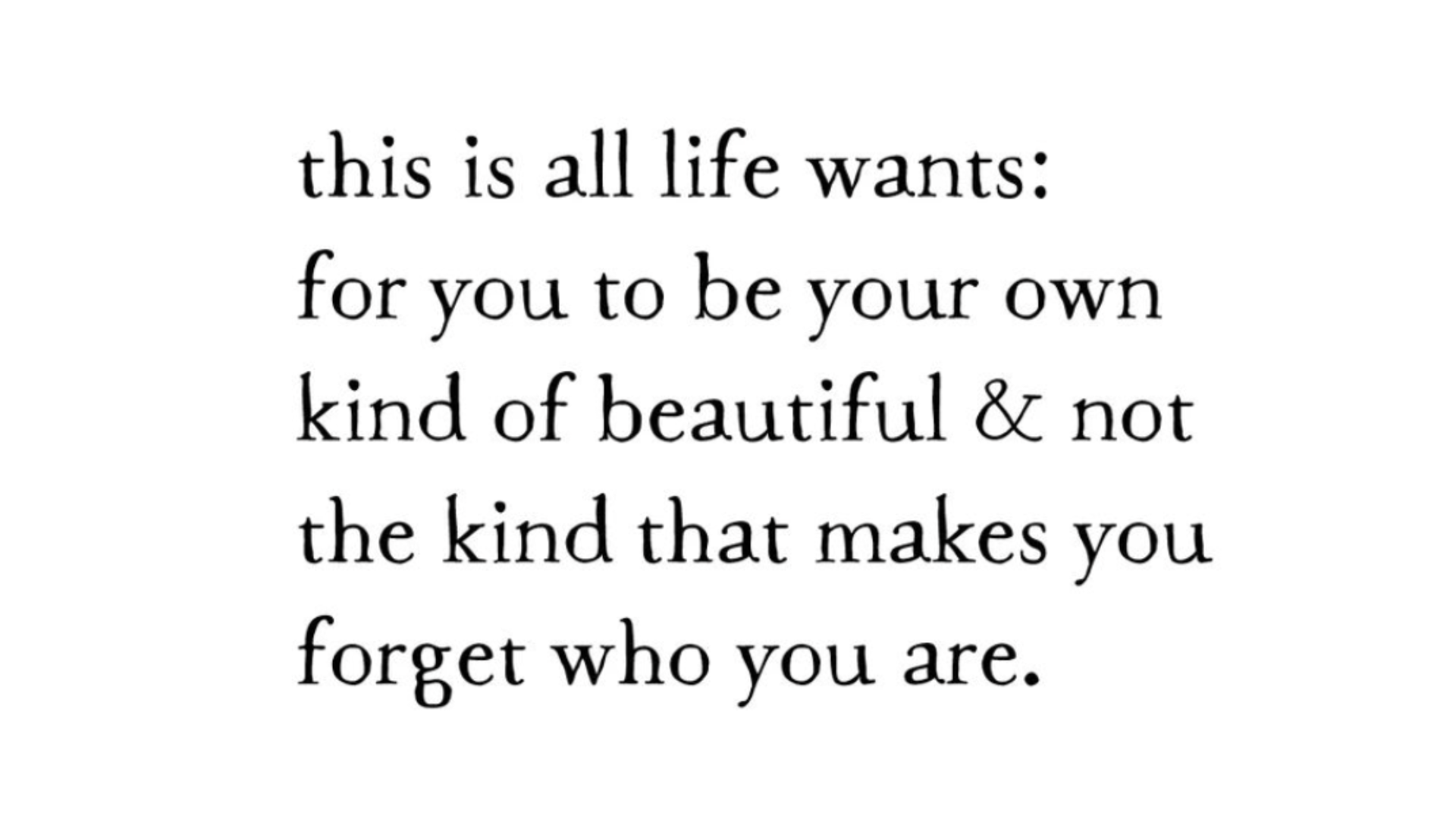 Black and white quote
