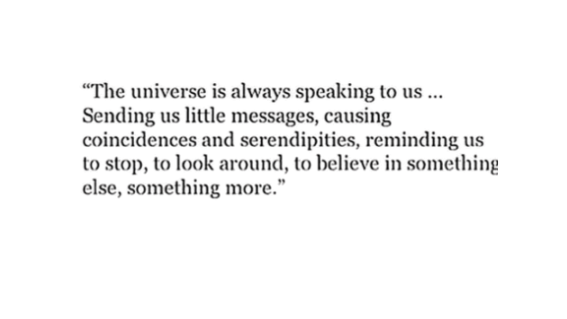 Black and white quote