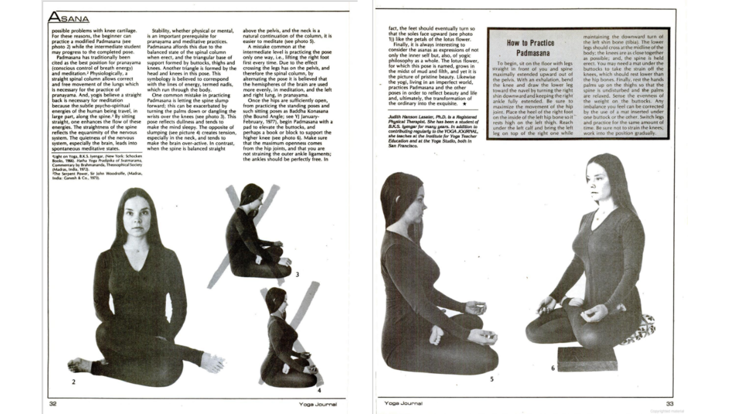 Variations of Lotus Pose.