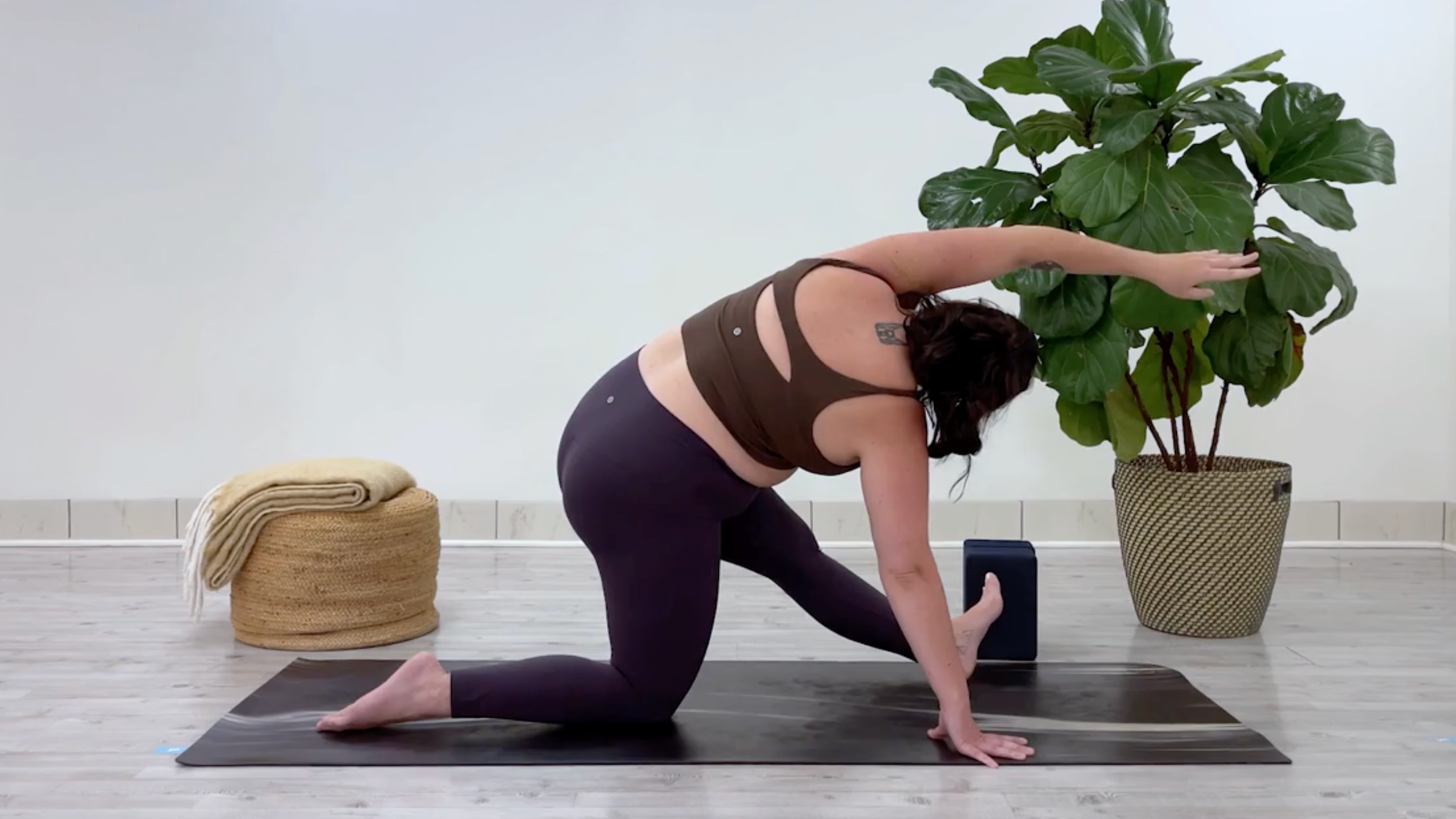 Taylor Lorenz in Half Splits variation