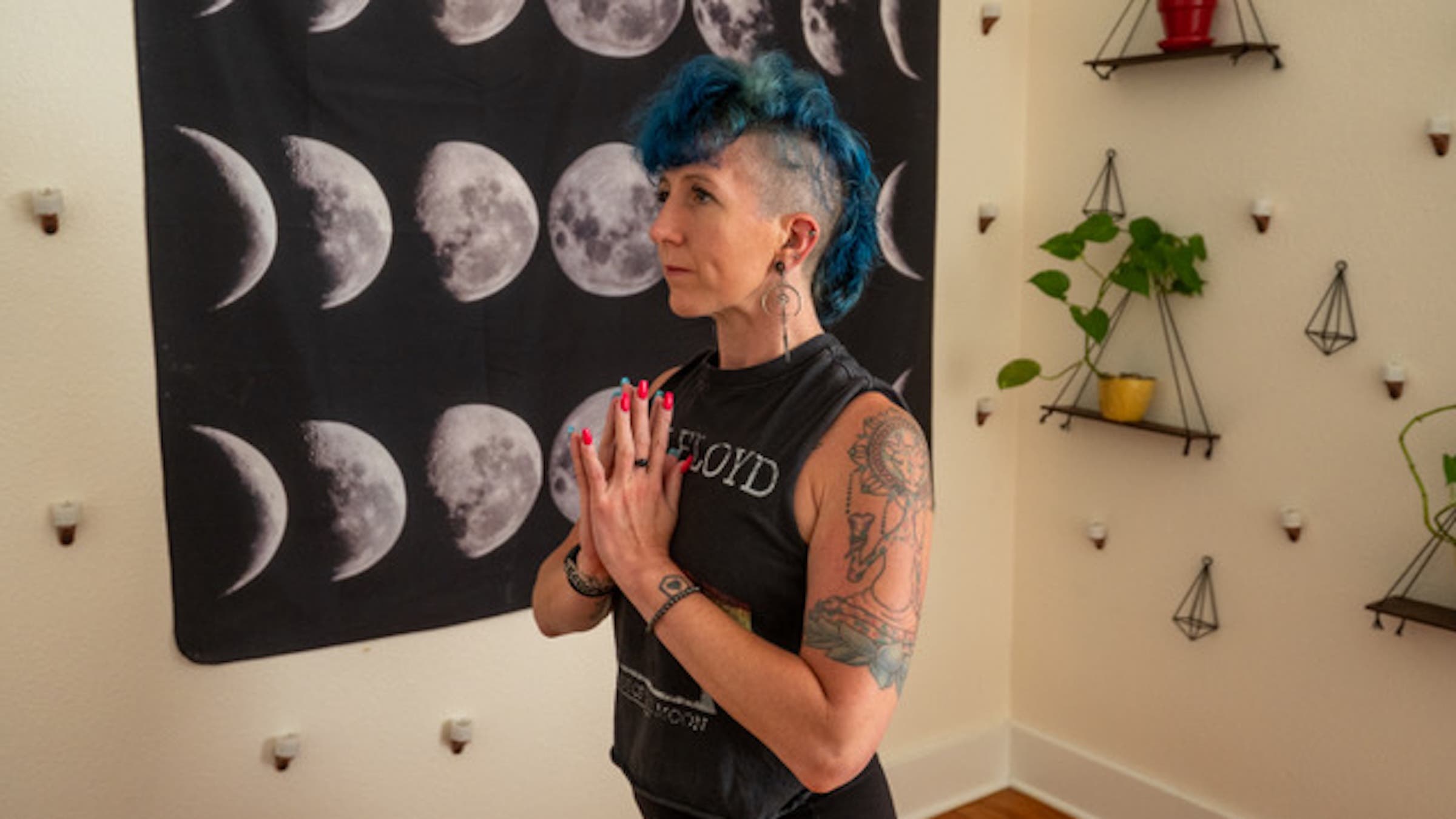 Doom metal yoga creator April Fox