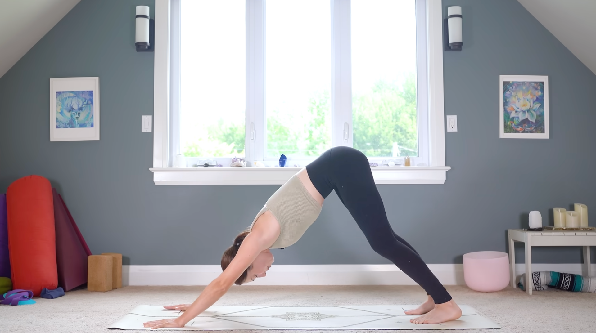 Woman in Downward-Facing Dog
