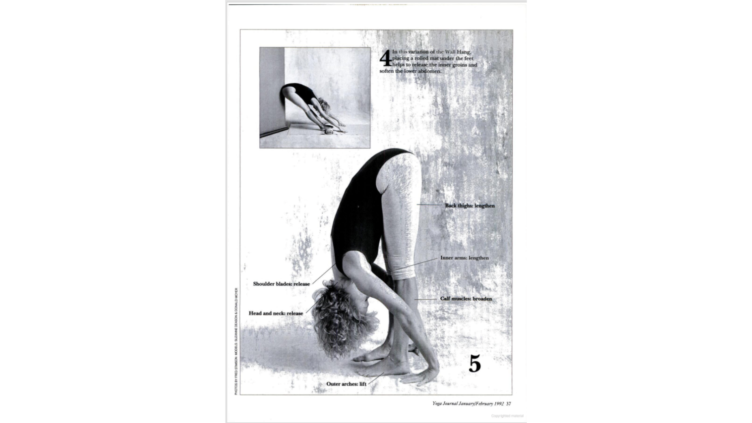 Woman practicing Standing Forward Bend.