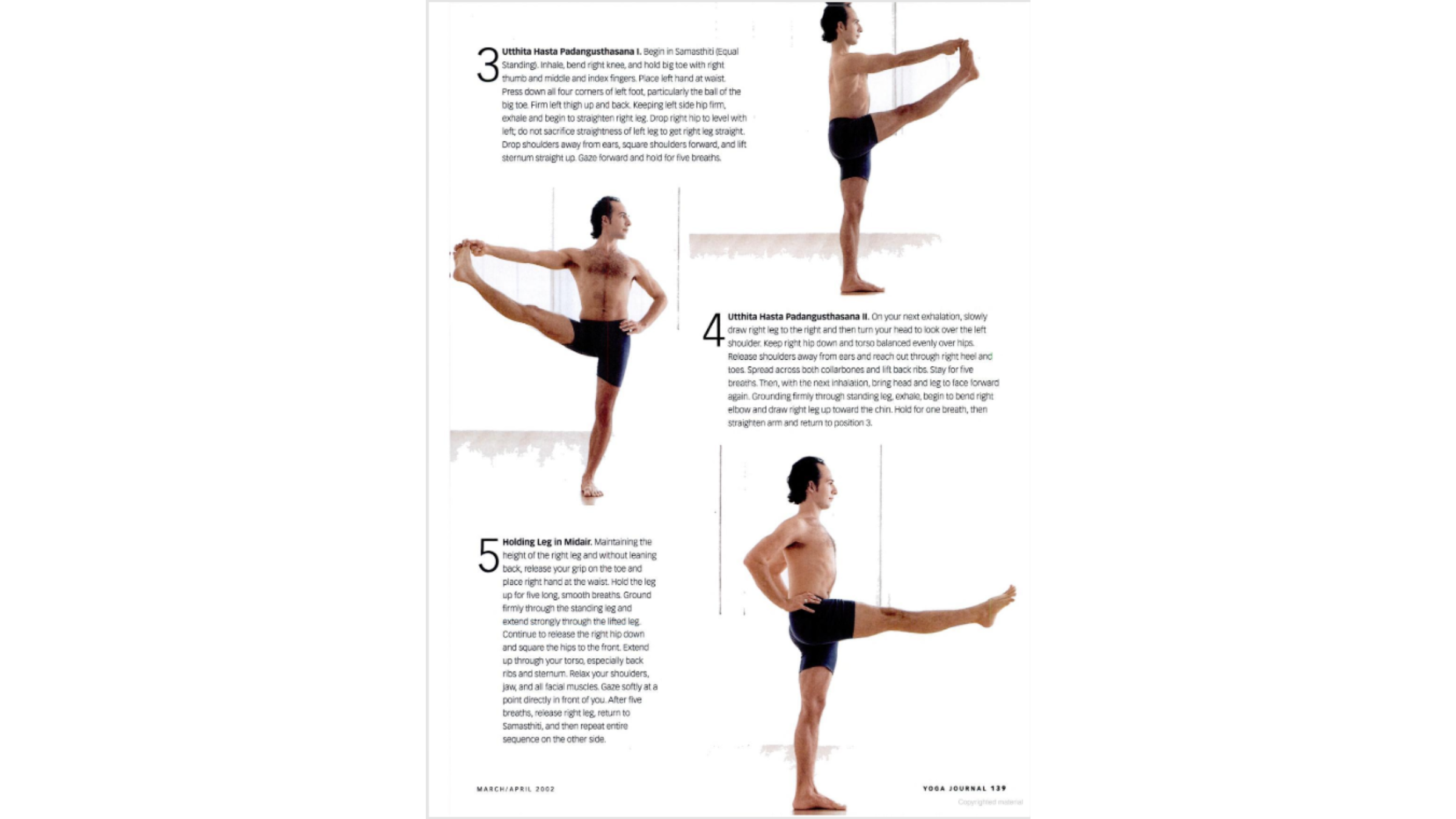 Man practicing Hand to Big Toe Pose.