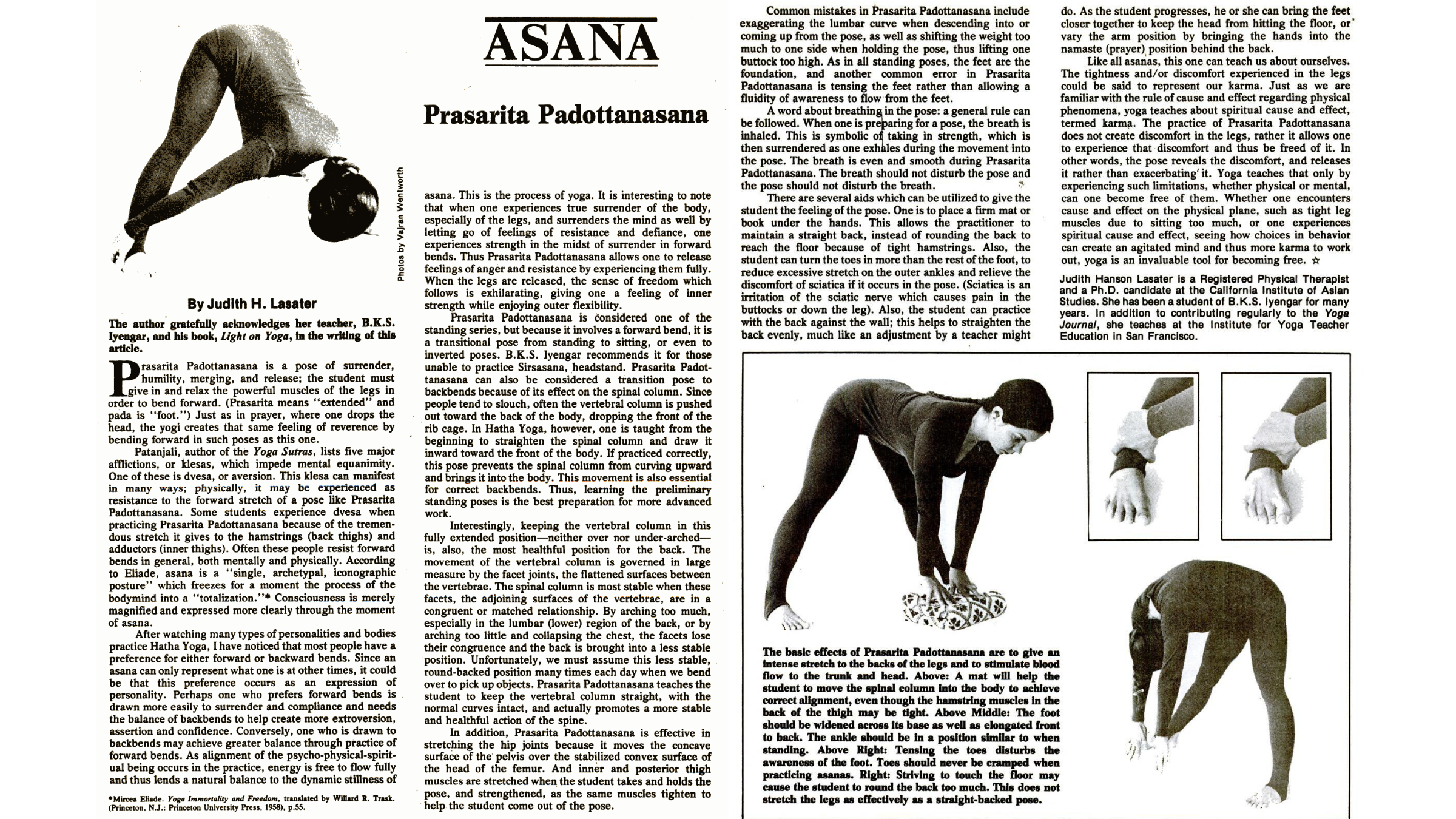 diagrams of a woman in wide-legged standing forward fold