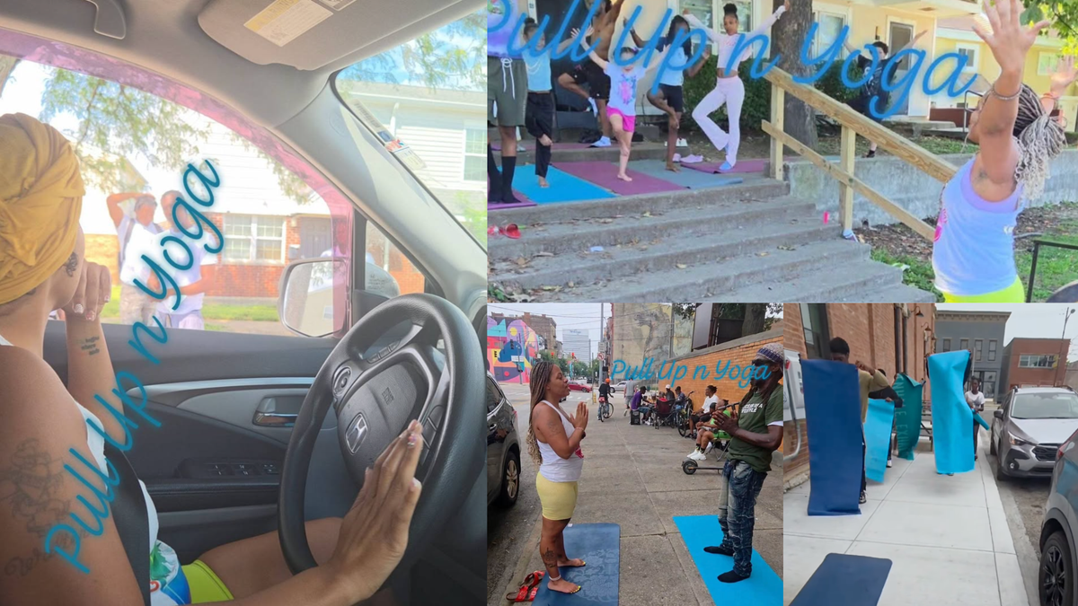 This Yoga Teacher Doesn't Need a Studio. She Just Needs a Sidewalk and Some Persuasiveness.