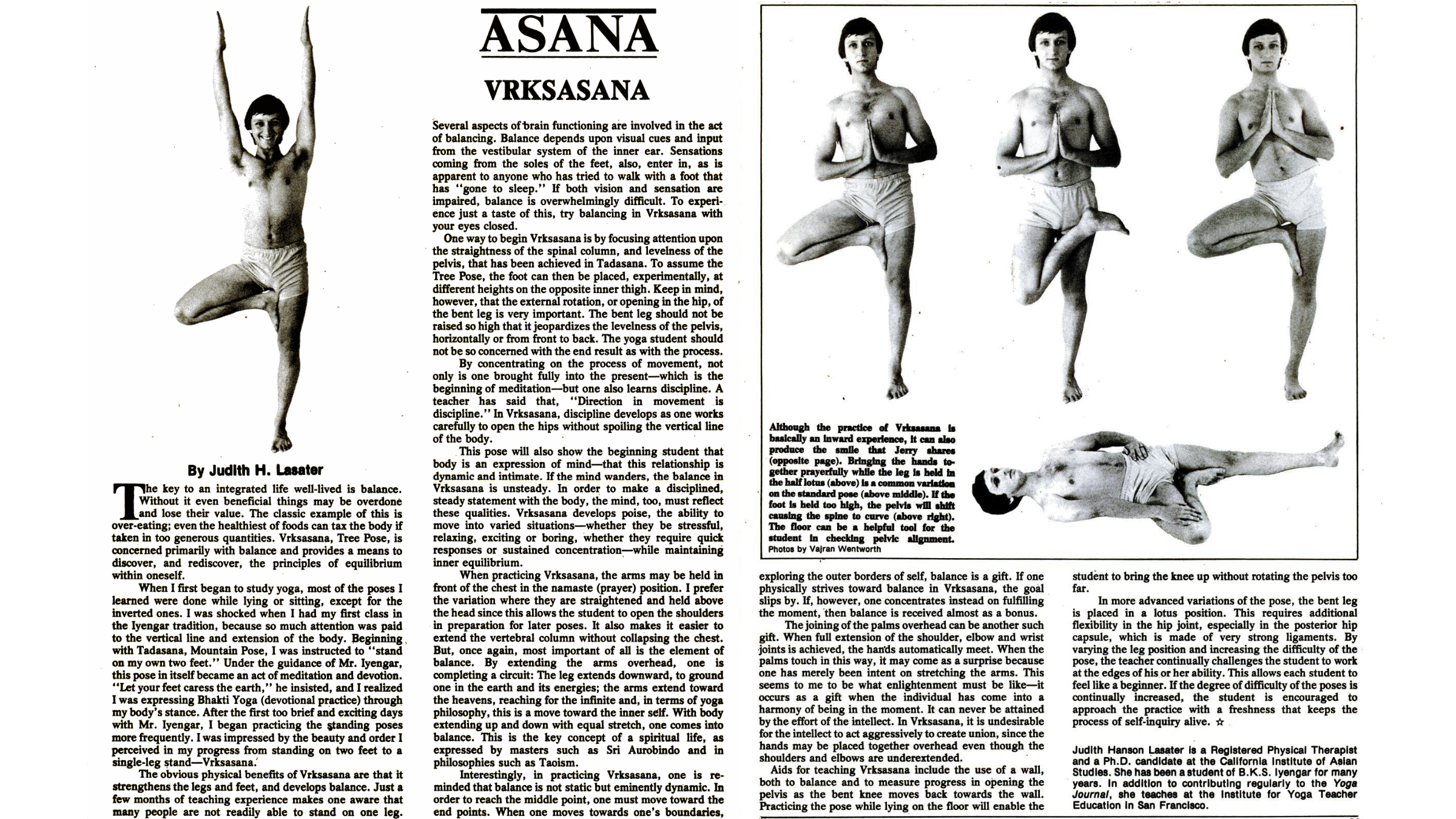 Diagrams of a person in Tree Pose