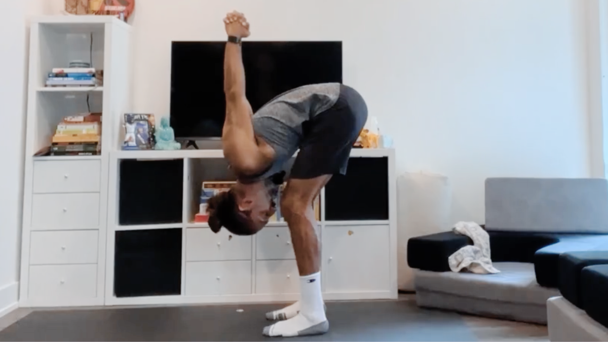 3-Minute Standing Yoga to Undo Hours at Your Desk
