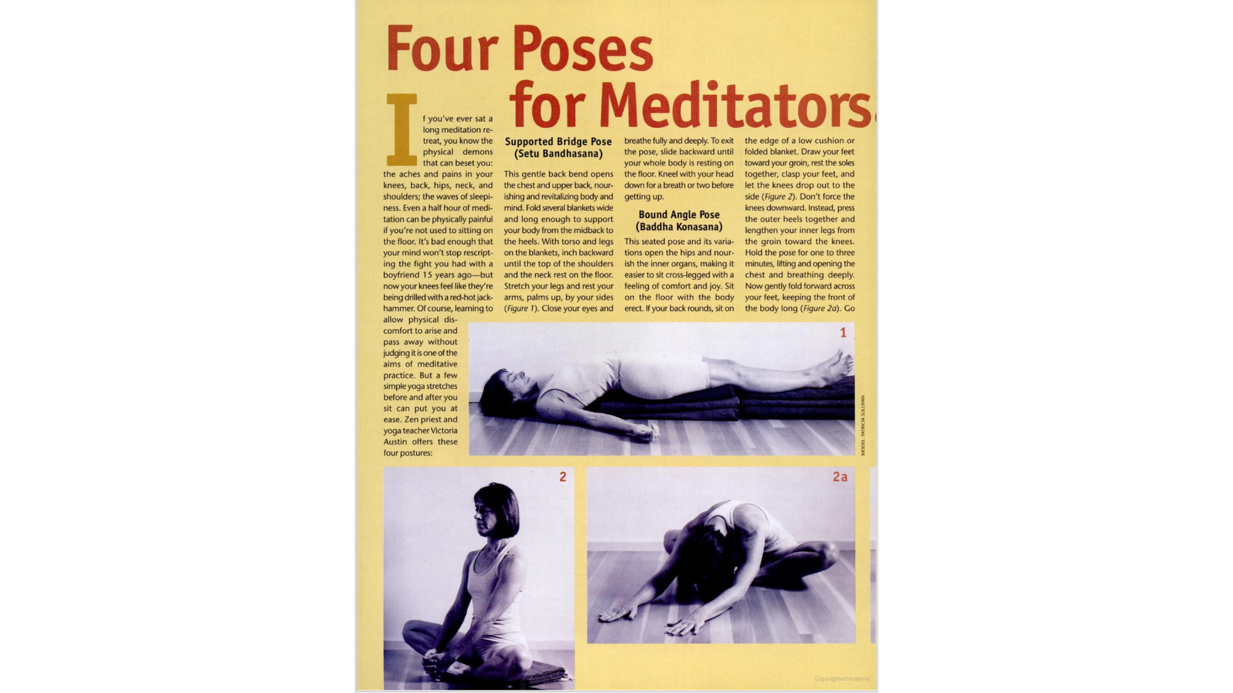 Woman demonstrating the best poses for meditation.