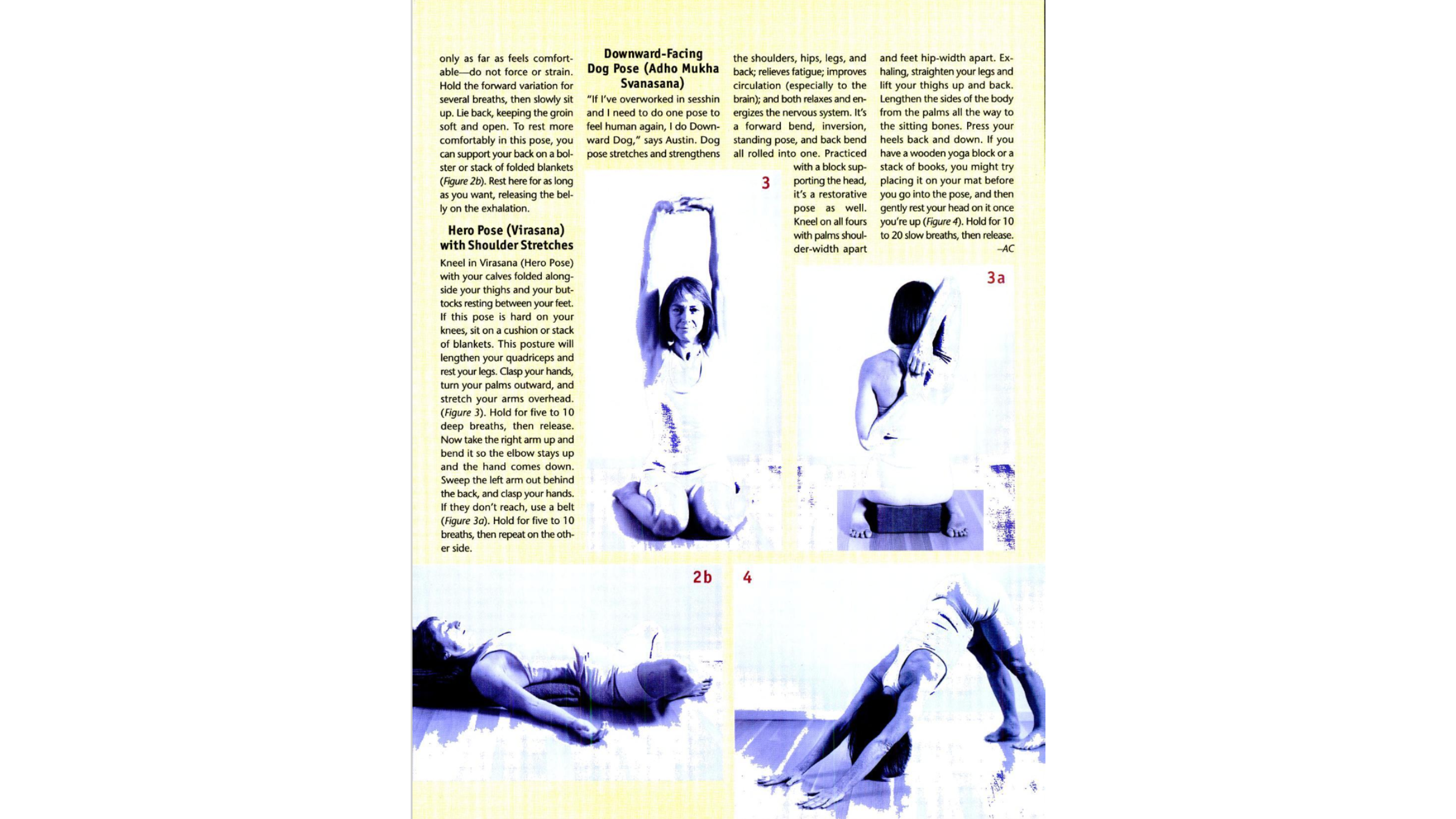 Woman demonstrating more poses for meditation.