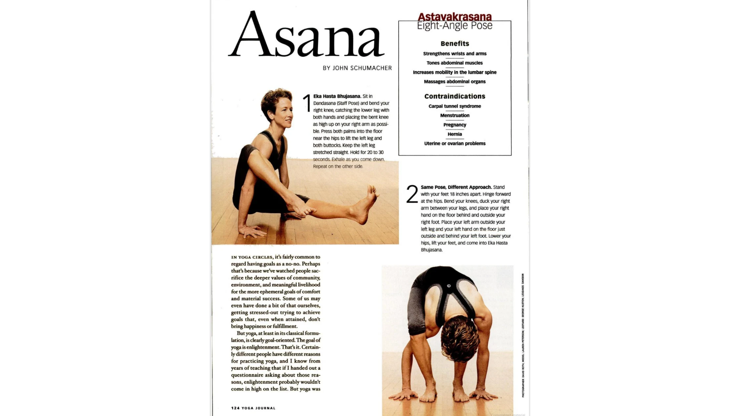 Woman practicing Elephant Trunk Pose and prep poses.